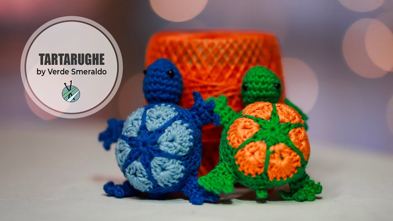 Uncinetto amigurumi : Tartaruga african flowers - How to make a Turtle african flowers