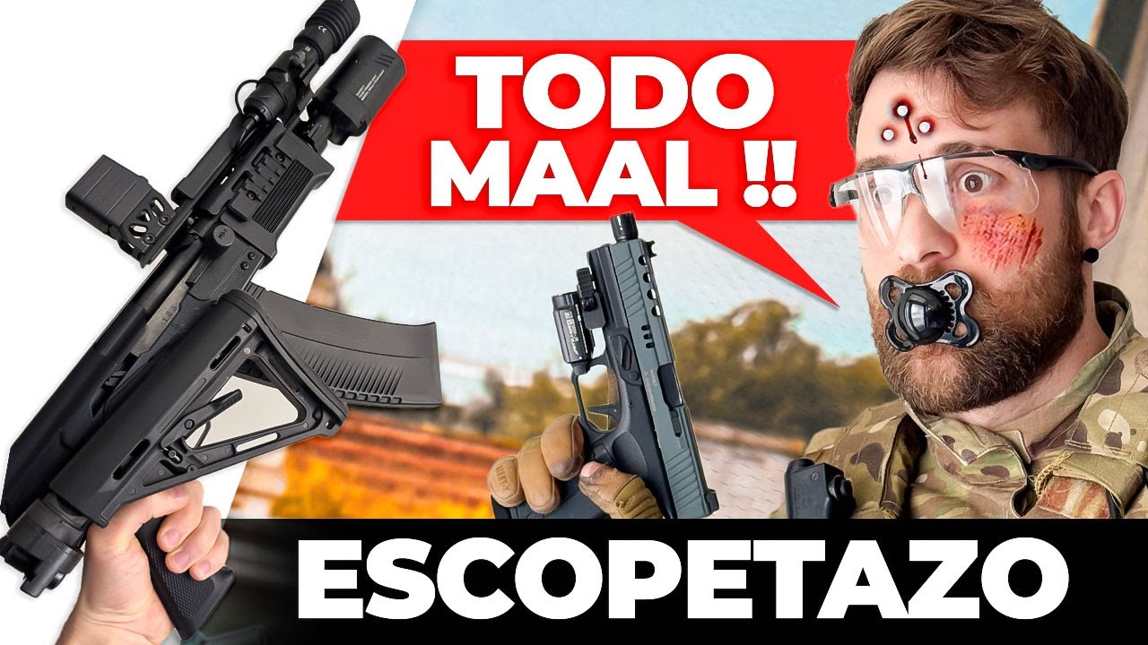 ☠️ SE ESCONDEN PERO NADIE SE SALVA 💥​ ESCOPETAZOS en FULL AUTO 🤯 SAIGA 12K SBS AIRSOFT