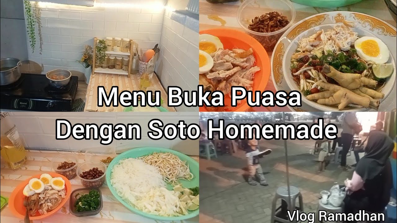 Masak soto simple untuk buka puasa||Ngajak Anak ngabuburit ,