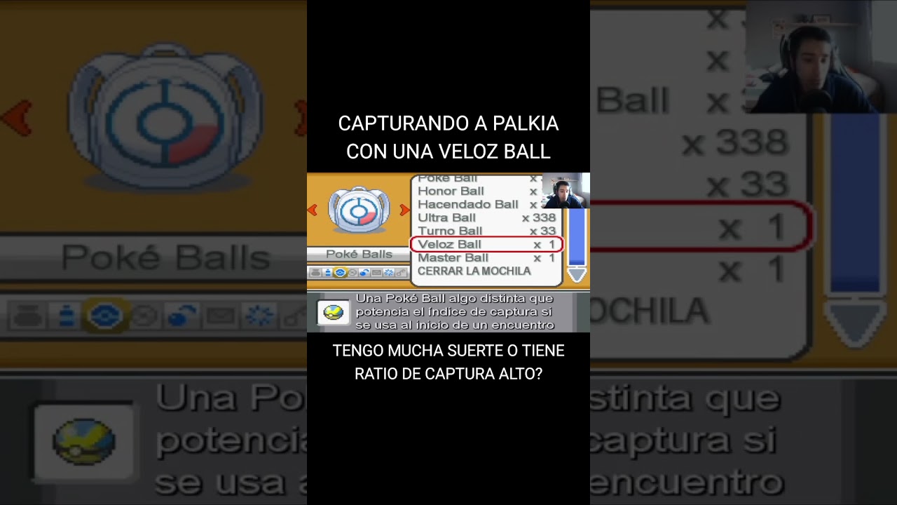 CAPTURANDO A PALKIA CON UNA VELOZ BALL 