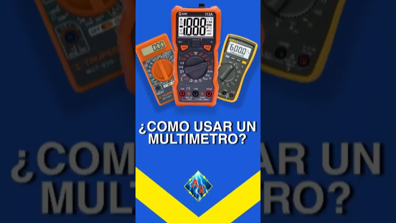 Como usar un multímetro - 