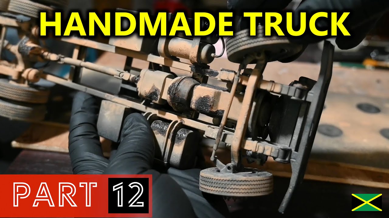 Part 12: Attaching the wheels to my handmade truck.