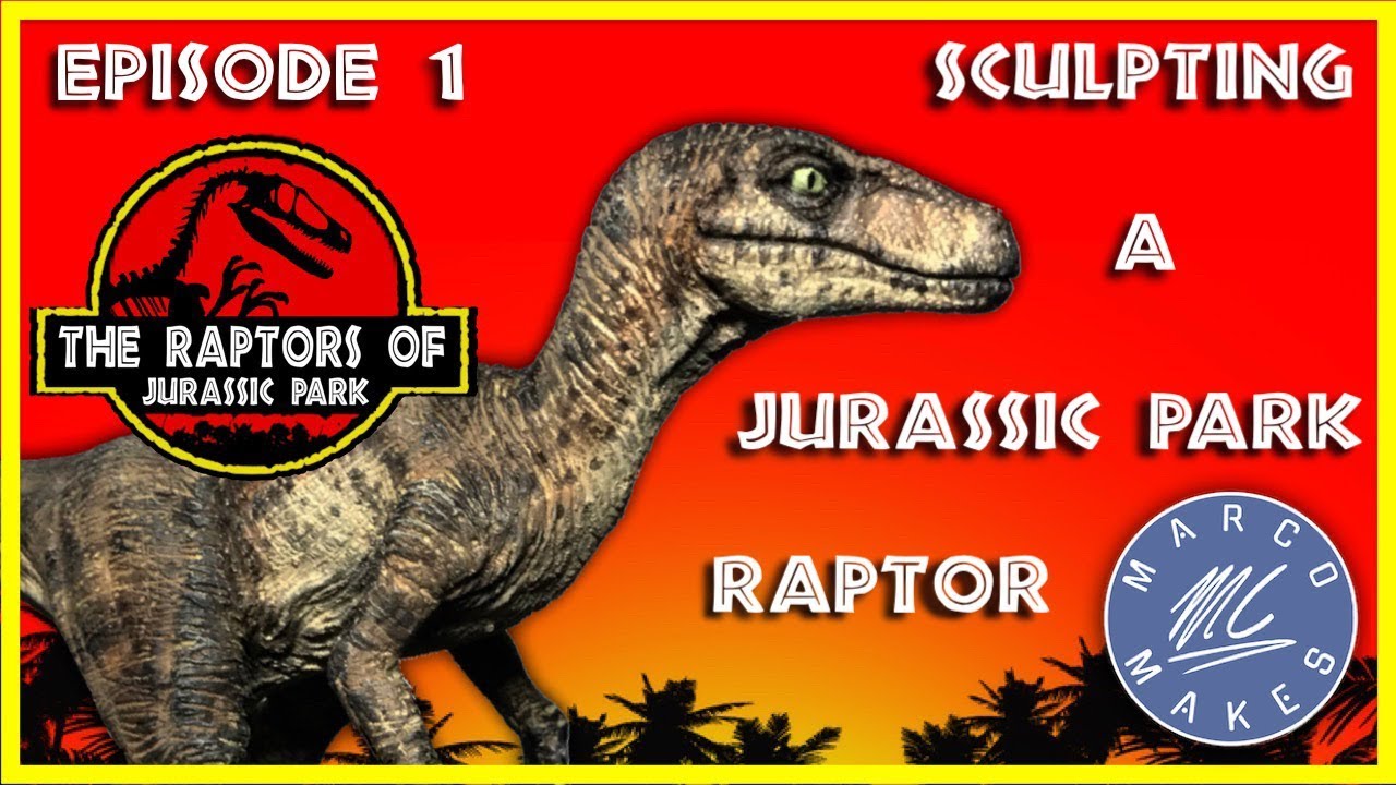 Sculpting a VELOCIRAPTOR figure from JURASSIC PARK - The Raptors Of Jurassic Park - EPISODE 1
