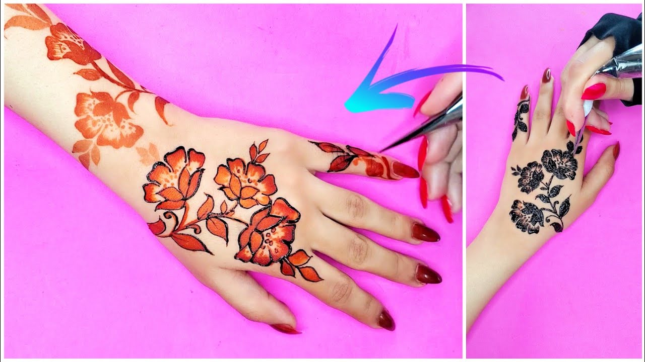 لأول مرة على اليوتيوب نقش حناء النفلة بقمة الروعة 😍 MEHNDI DESINGS💎 Beautiful Hand Tattoos For Girls