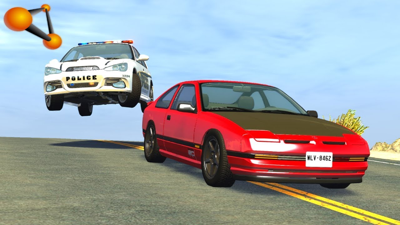 BeamNG.drive - High Speed Police Chases Take Down #15