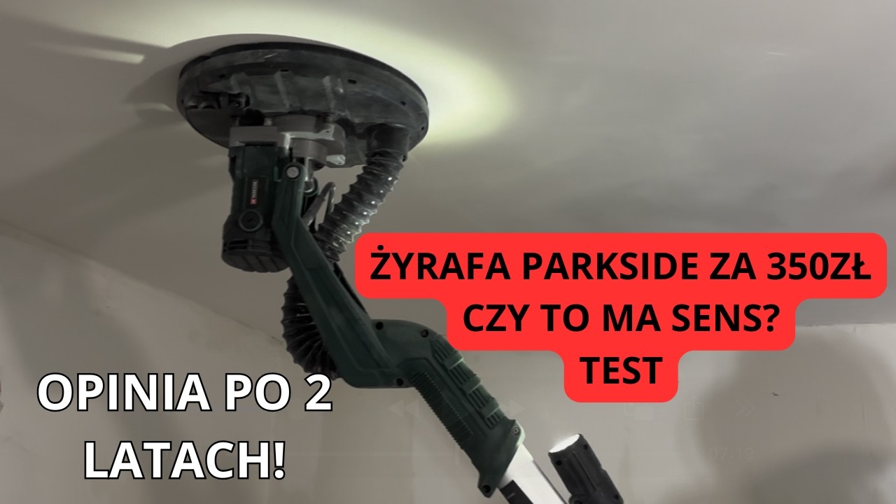 Szlifierka do gipsu PARKSIDE PWDS 920 TEST - Opinia po 2 latach użytkowania