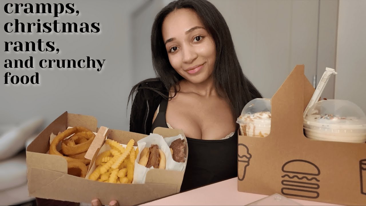 ASMR Eating My Period Cravings + Rant | Soft Spoken