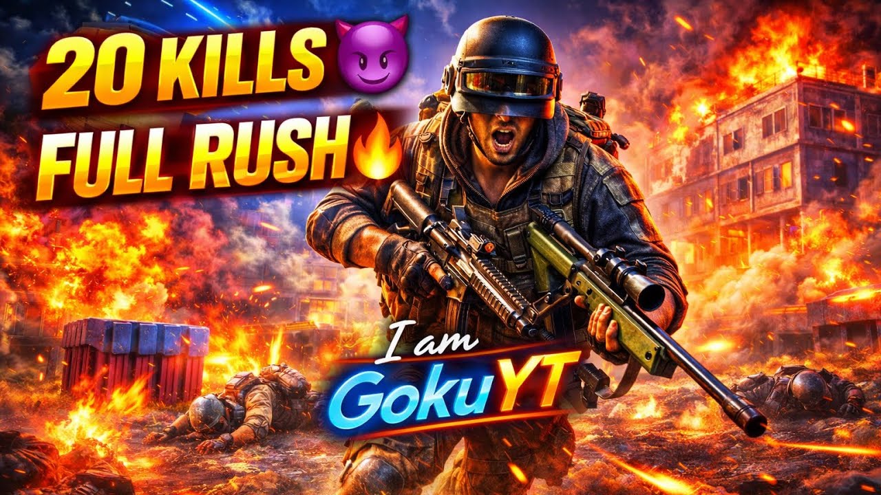 20 KILLS MONSTER GAMEPLAY 😱🔥 | FULL RUSH MODE IN ERANGEL EVENT | BGMI PRO GAMEPLAY | I am GokuYT