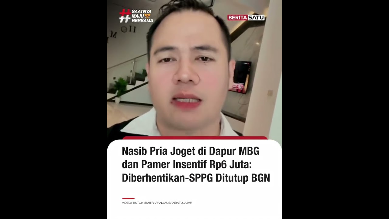 Nasib Pria Joget di Dapur MBG dan Pamer Insentif: Diberhentikan-SPPG Ditutup BGN #beritasatu
