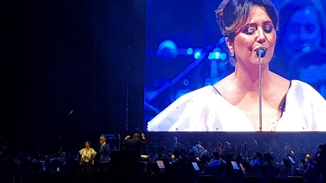 Show Mané Garrincha. Brasília, 26/09/2018. Andrea Bocelli e Maria Rita.
