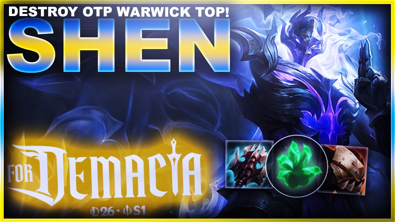 WE DESTROY A OTP WARWICK TOP WITH SHEN! | League of Legends