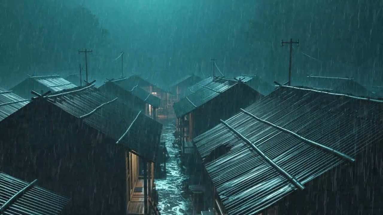 Rain Sounds for Sleeping – Heavy Rainfall on Forest Path to Calm Mind & Aid Sleep