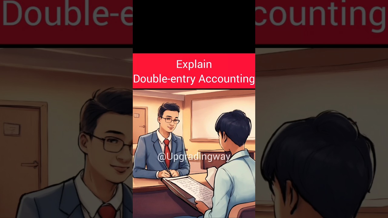 Explain Double entry Accounting.  #upgradingway #accountant #interviewquestions #short #accounting