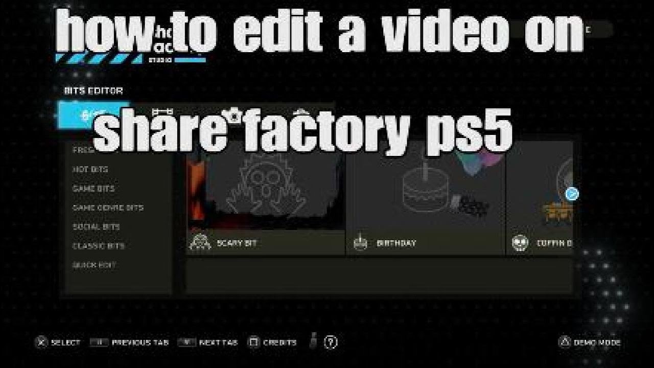 How to edit a video on ps5 share factory studios