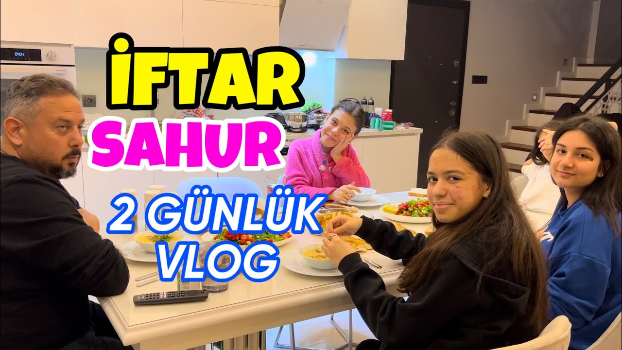 ORUÇ VLOG (Oruçlu Bir Gün Geçirmek) İFTAR SAHUR RAMAZAN 2 Günlük Vlog. Zeybek Ailesi