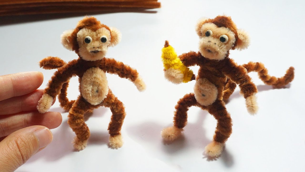 How to make Easy Monkey with PIPE CLEANER | Best Pipe Cleaner tutorial for beginners