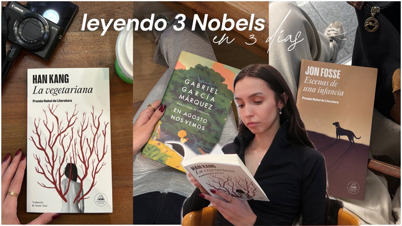 Leyendo 3 Premios Nobel de Literatura en 3 días | Vlog de lectura