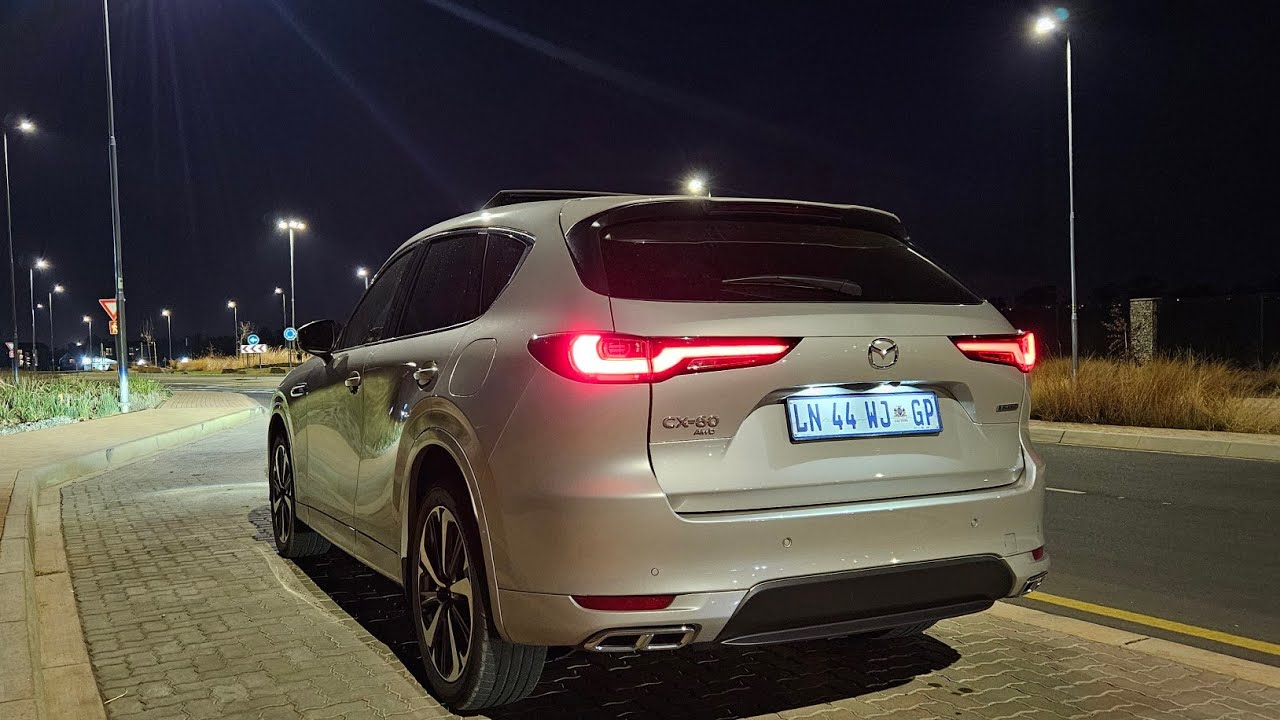 Ночные функции и POV Drive - Mazda CX60 3.3L Turbo i6 Takumi 2024 года - матричные светодиоды, зв...