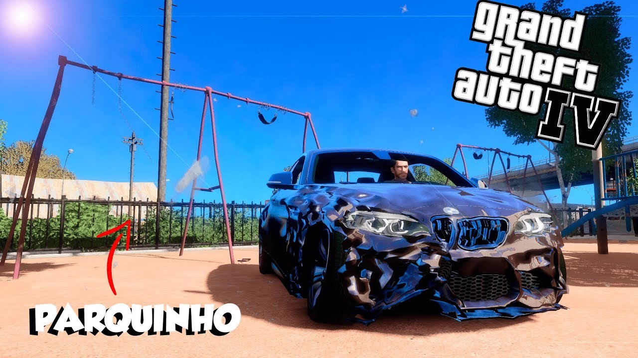 O BALANÇO QUEBROU O MEU CARRO - GTA 4 FÍSICAS REALISTAS