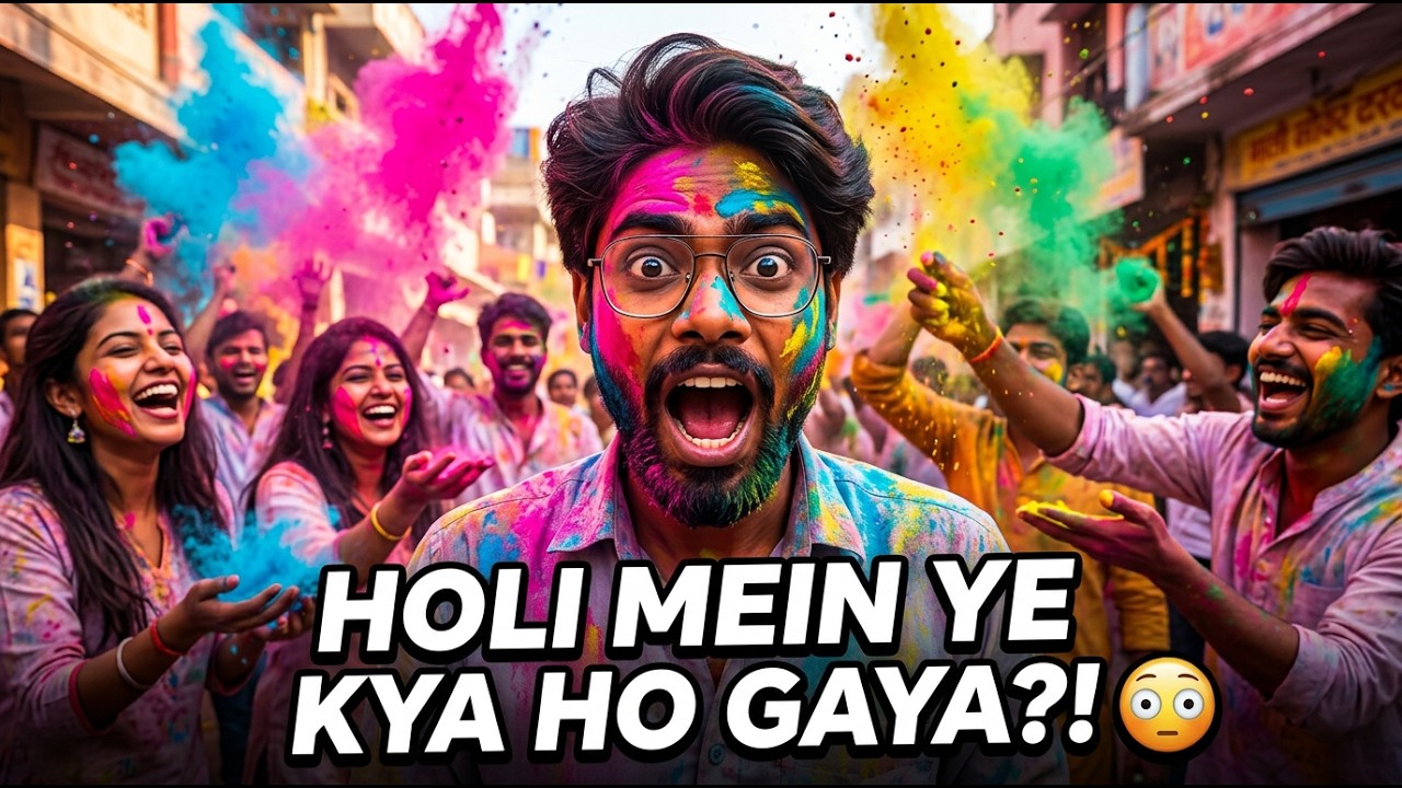 Holi Vlog 2026  | Holi Ke Din Yeh Kya Ho Gaya?! 😳