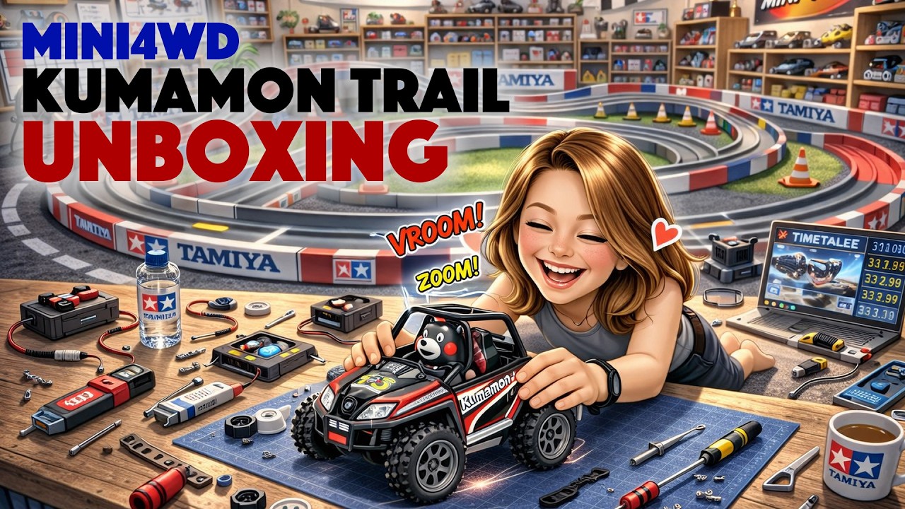 Распаковка мини-внедорожника Kumamon Trail Mini4WD