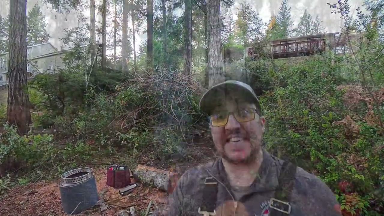 More land clearing! Hand tools, wood chipper, and chainsaw only.