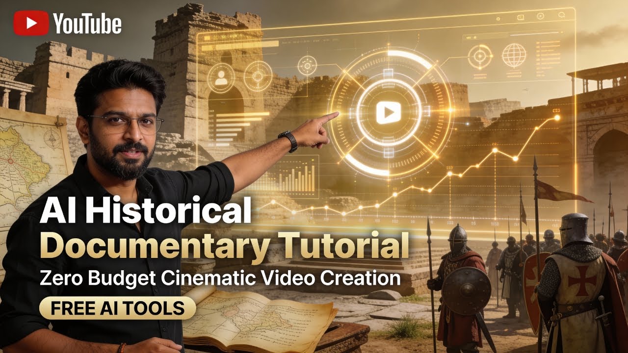 AI Historical Documentary Tutorial | Zero Budget Cinematic Video Creation | Free AI Tools