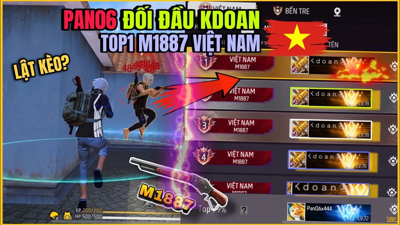 Pan06 ĐỐI ĐẦU TOP 1 M1887 VIỆT NAM KHÁNH ĐOÀN VÀ MÀN LẬT KÈO SIÊU KINH ĐIỂN !!!
