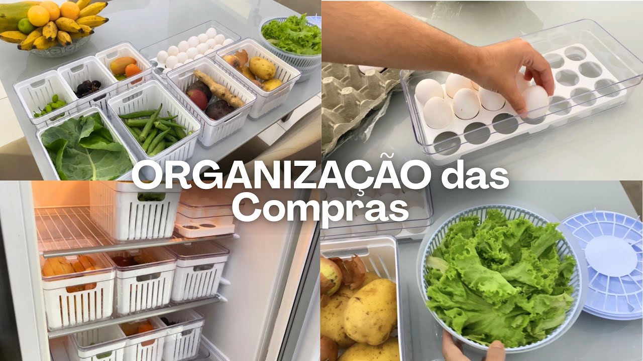 ORGANIZAÇÃO das COMPRAS do Mês, como higienizo? Potes Novos✨