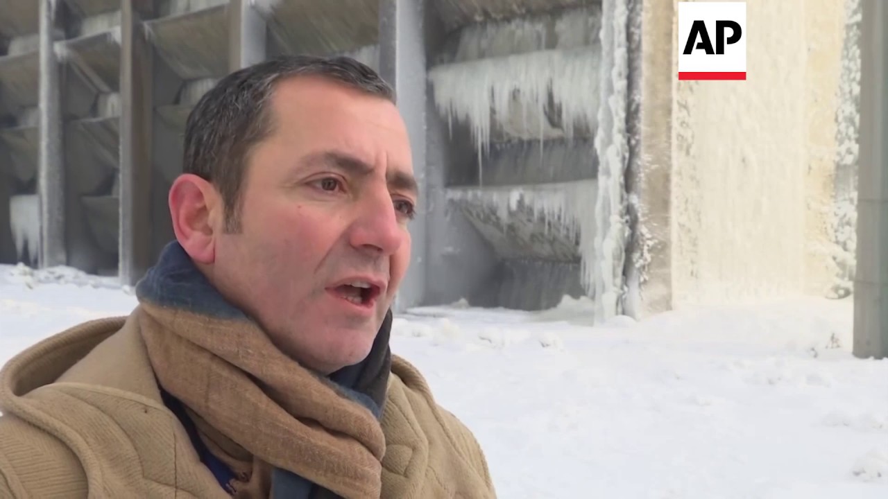 Obiliq - Icicles on Kosovo power plant cooling towers | Editor's Pick | 11 Jan 17