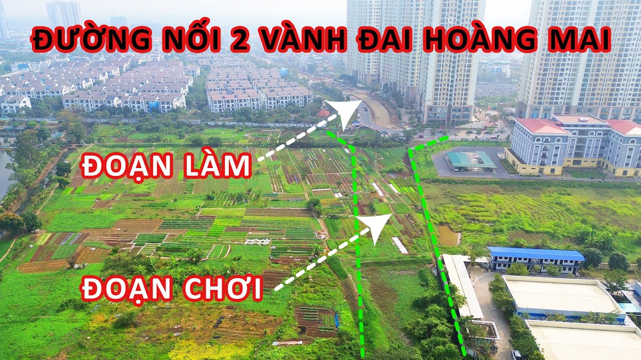 Đường nối 2 Vành đai ở Hoàng Mai: Đoạn làm, đoạn chơi!