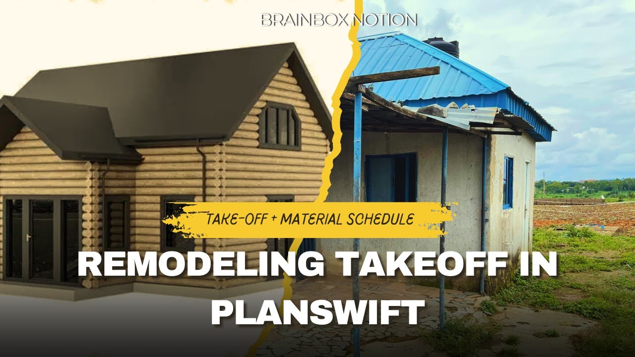 PlanSwift Takeoff Tutorial: Remodeling 2-Bedroom to Toilet Block + Material Schedule | Renovation
