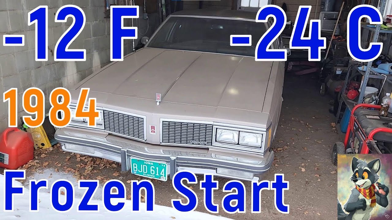 Frozen Cold Start  -12F -24C 1984 Oldsmobile Delta 88 12-22-22