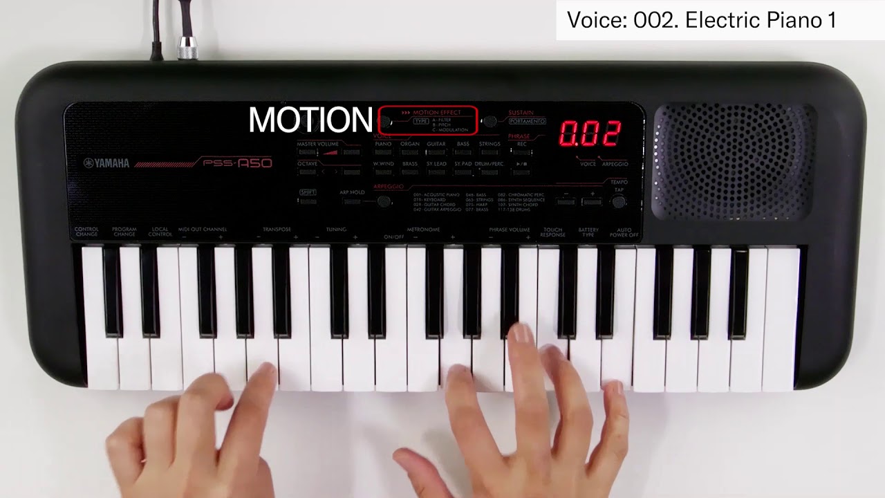 Yamaha PSS-A50: Pop music 