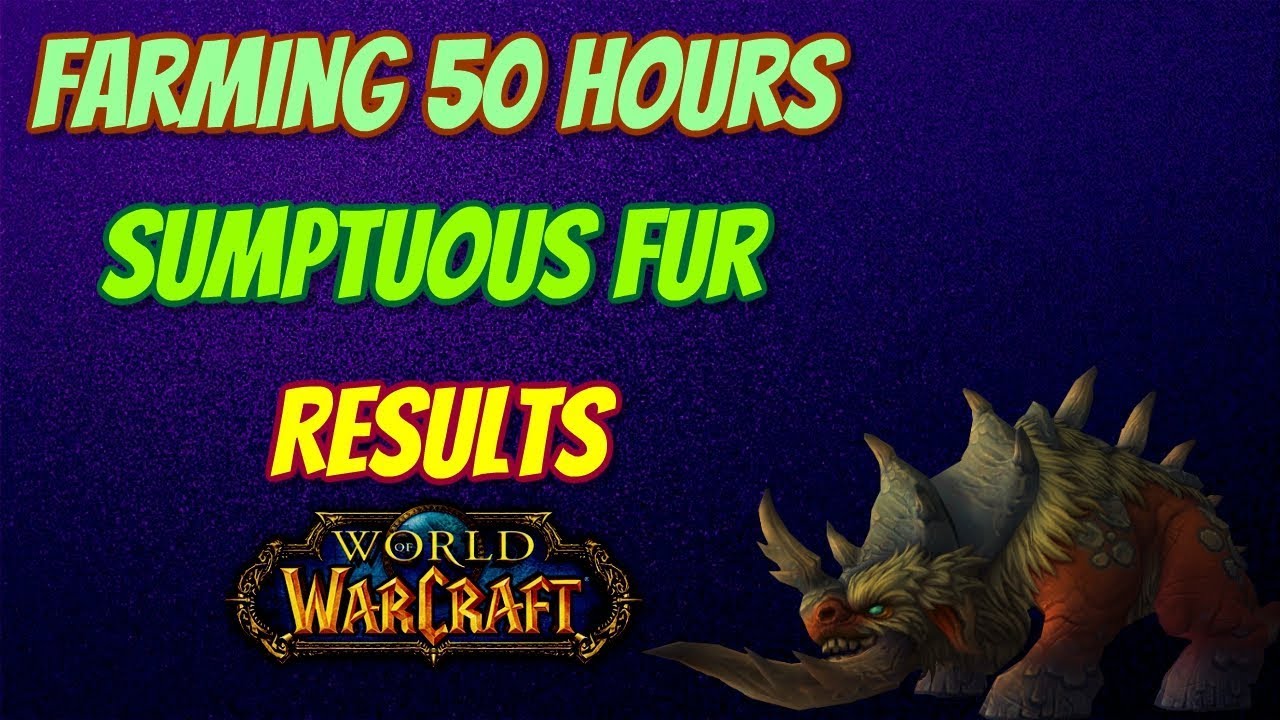 Loot From 50 Hours Nagrand Fur - World of Warcraft