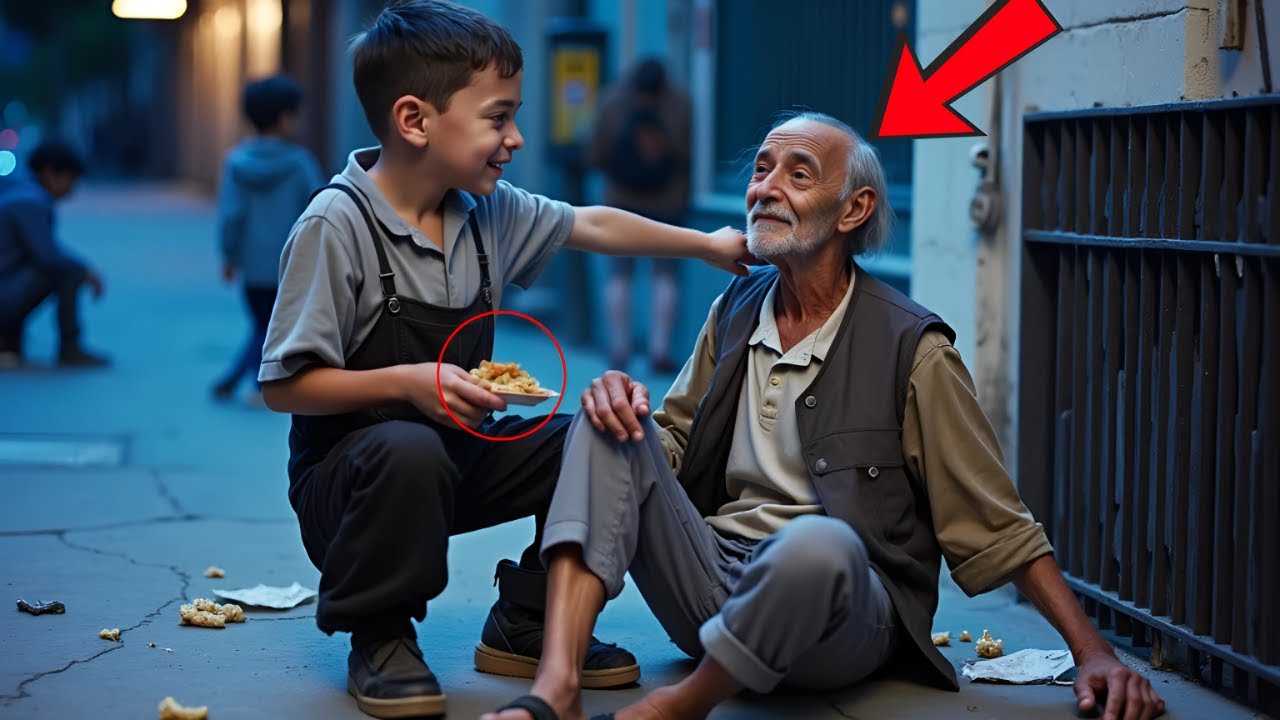 A Poor Boy Shares His Food with a Homeless Old Man&mdash;Unaware He's a Millionaire.
