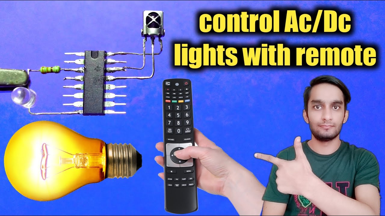 remote control lights | remote control on off switch circuit | cd4017 ic