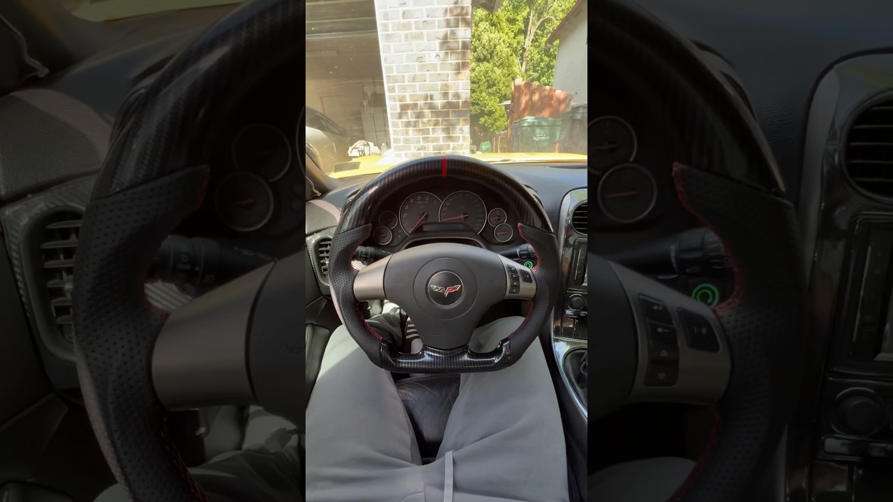 Crazy Carbon Wheel 😍// New c6 addition (New Steering Wheel)