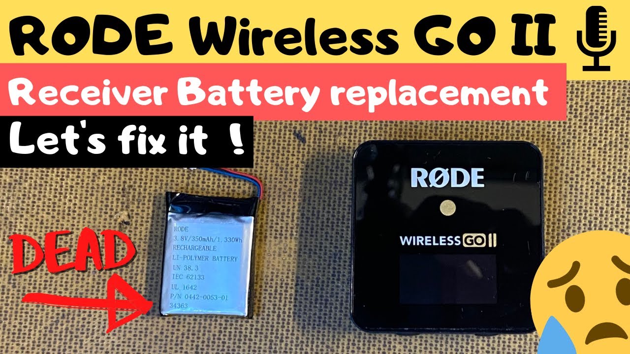 Rode Wireless Go 2 Receiver Battery Change