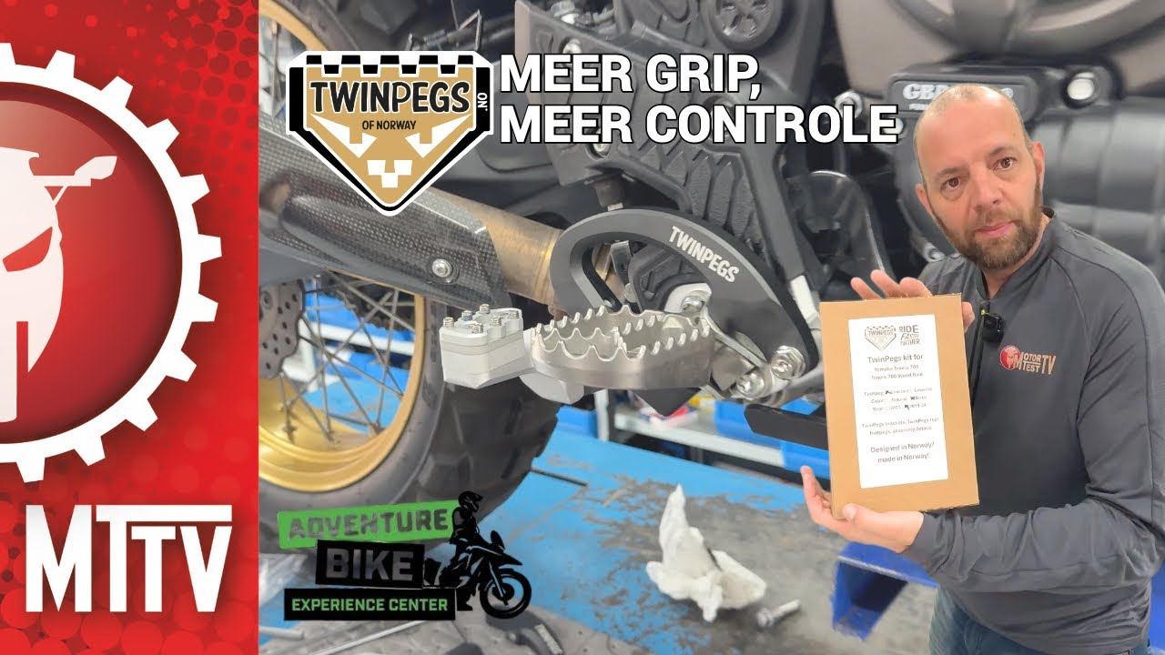 TWINPEGS INSTALLATIE OP YAMAHA TENERE 700 | NU VERKRIJGBAAR VOOR MEER MERKEN | MOTOR TEST TV 2025