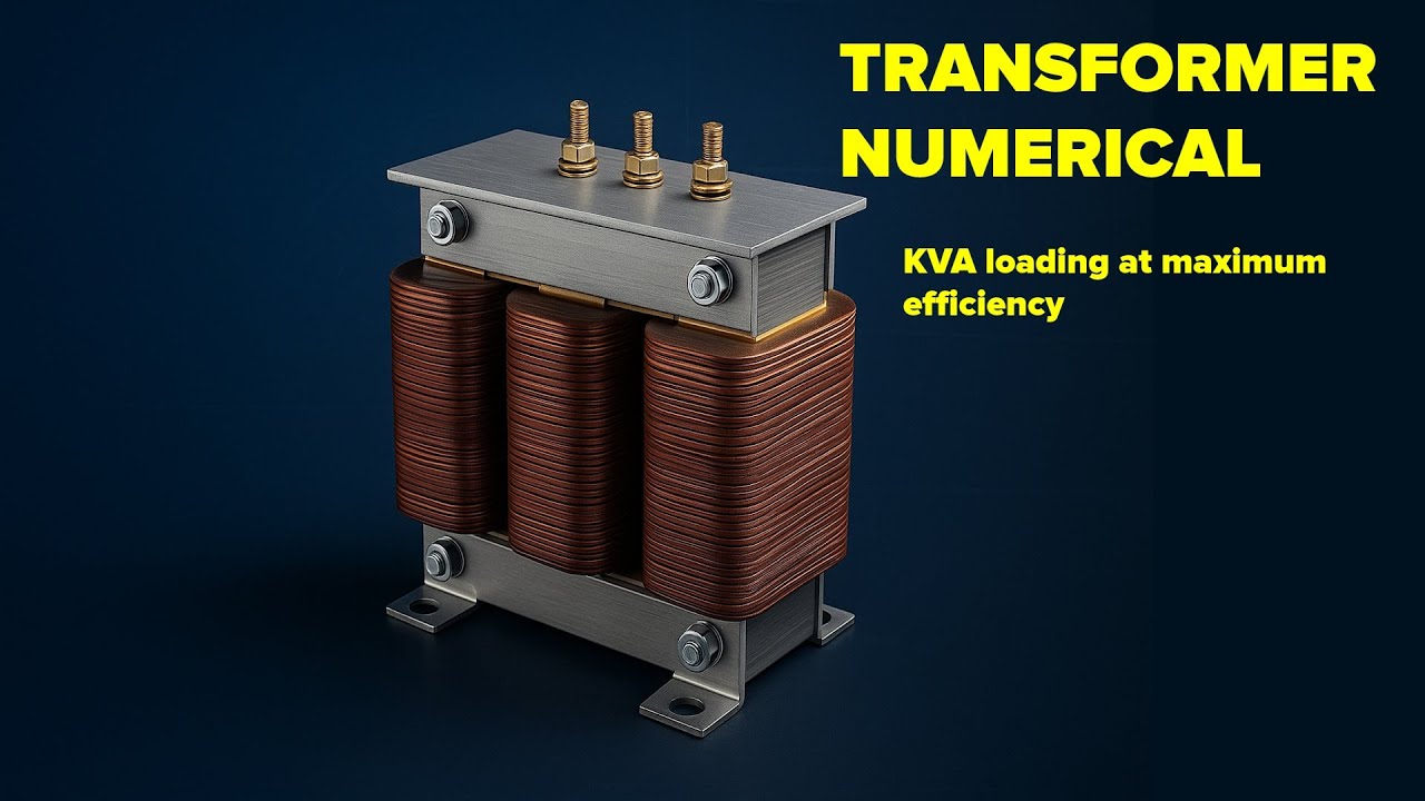 Transformer Efficiency Numerical | Full Load Copper & Iron Loss Calculation Explained