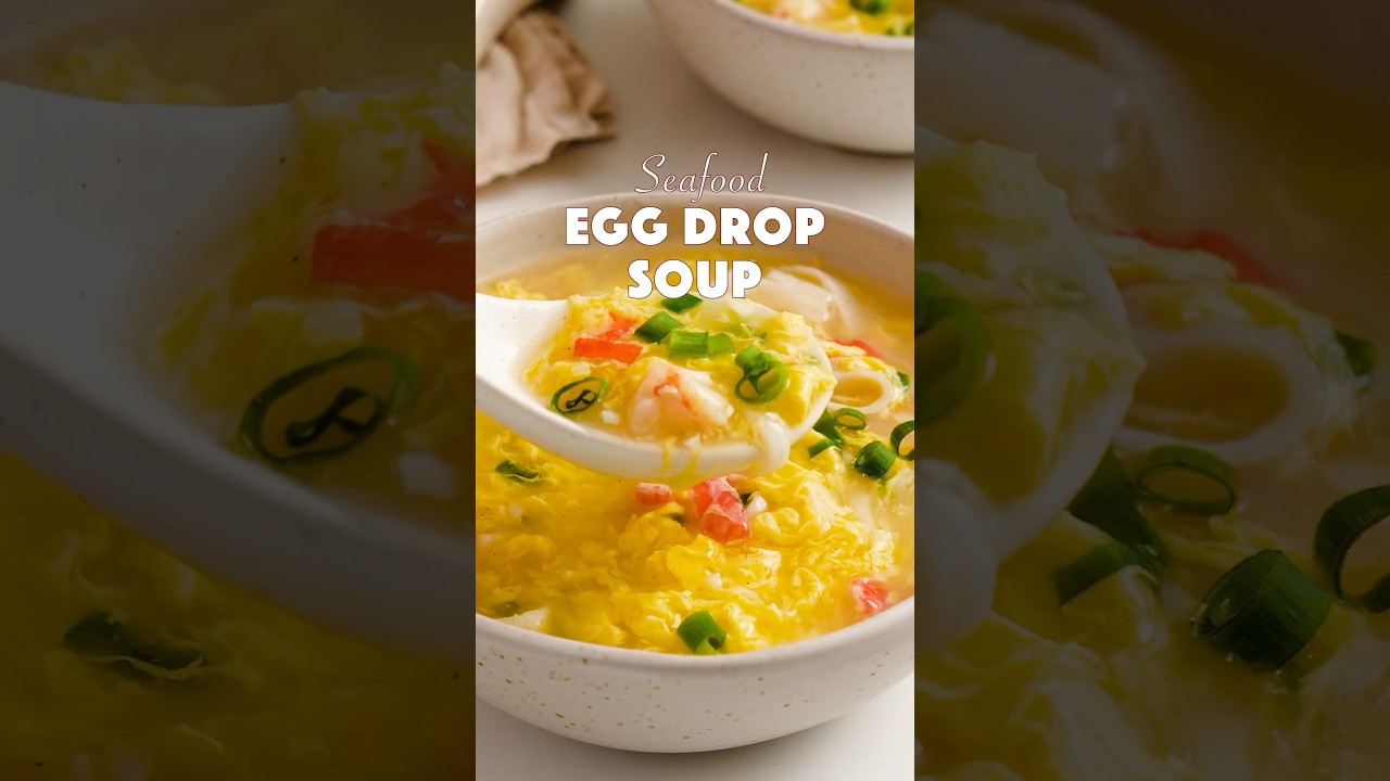 Egg Drop Soup with Seafood 🍤