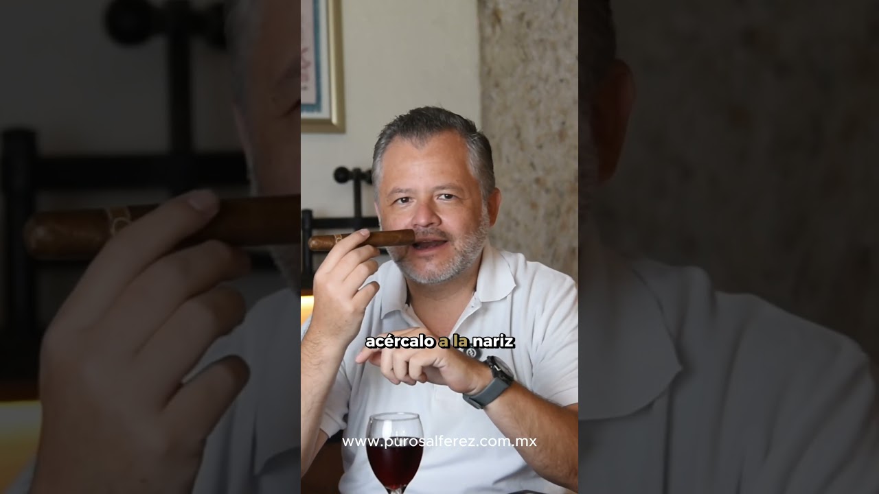 Aprende a catar un puro como un vino #puros #vino #tips #habanos