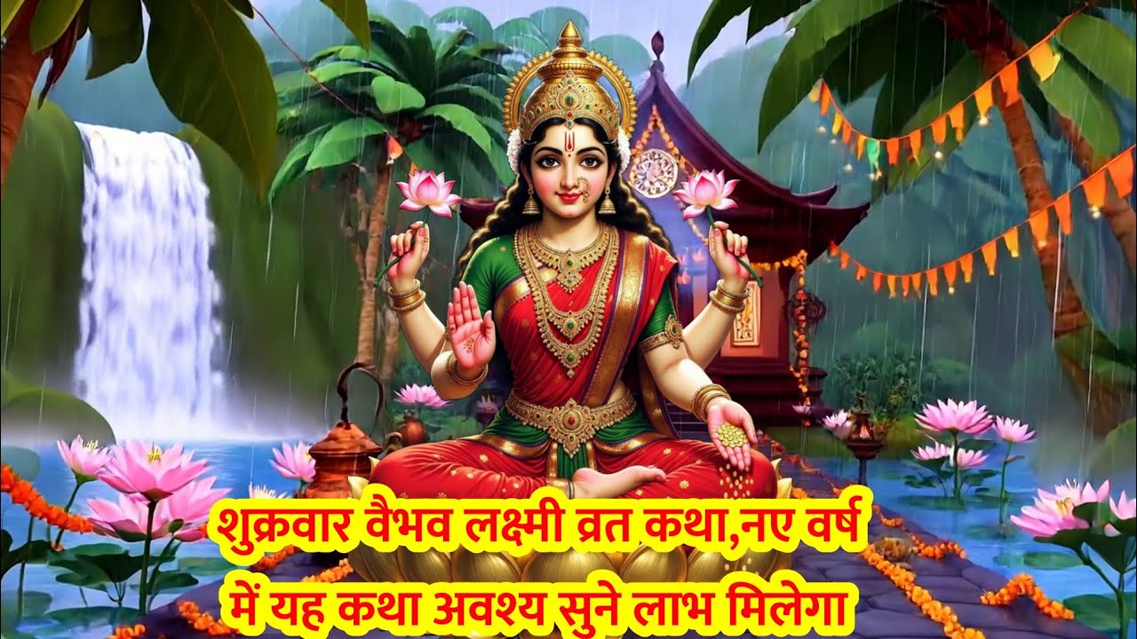 शुक्रवार वैभव लक्ष्मी व्रत कथा 2026 व्रत कथा। 2026 Shukrawar Vaibhav Lakshmi vrat katha।