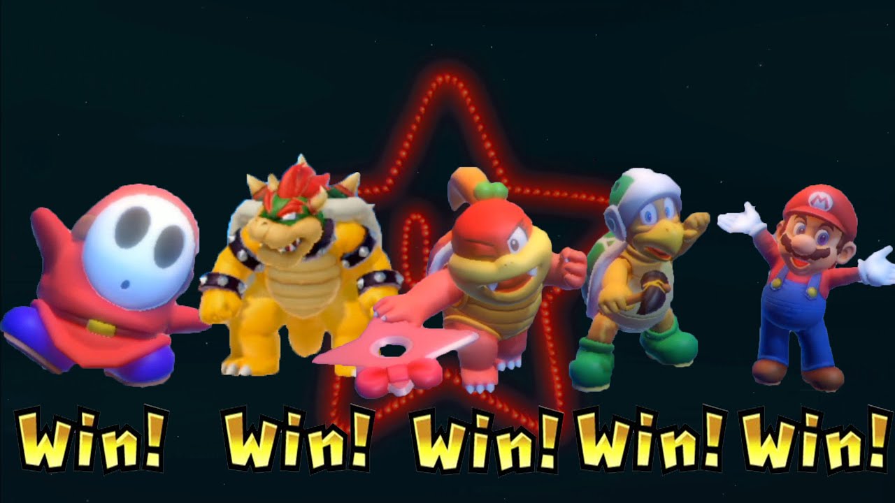 Super Mario Party 9 - Pom Pom vs Shy Guy vs Bowser vs Mario