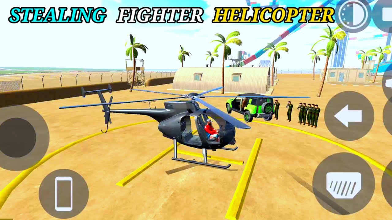 Stealing Military Fighter Helicopter || Indian Bikes Driving Gameplay || #badboygamerz