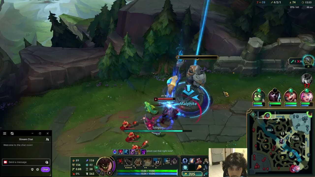 Getting Ganked 8 times and Still winning lane, Malphite Edition