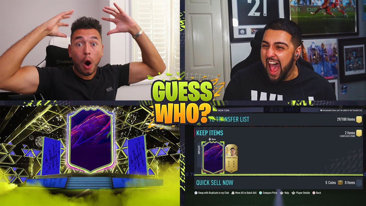 OMG WE PACKED A OTW!!! Epic OTW Guess Who FIFA vs @ThisIsFg!!! (FIFA 22 GUESS WHO)