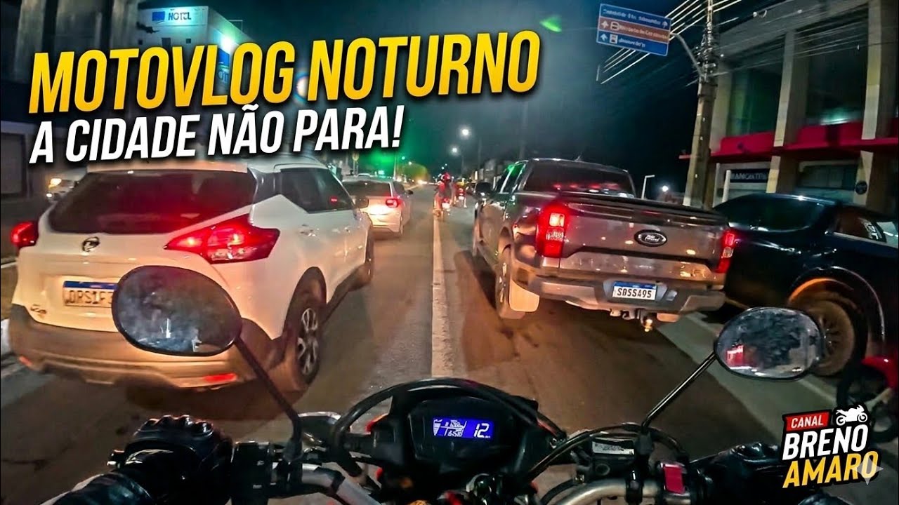 A CIDADE NÃO PARA! Motovlog a noite em Parnaíba Piauí.