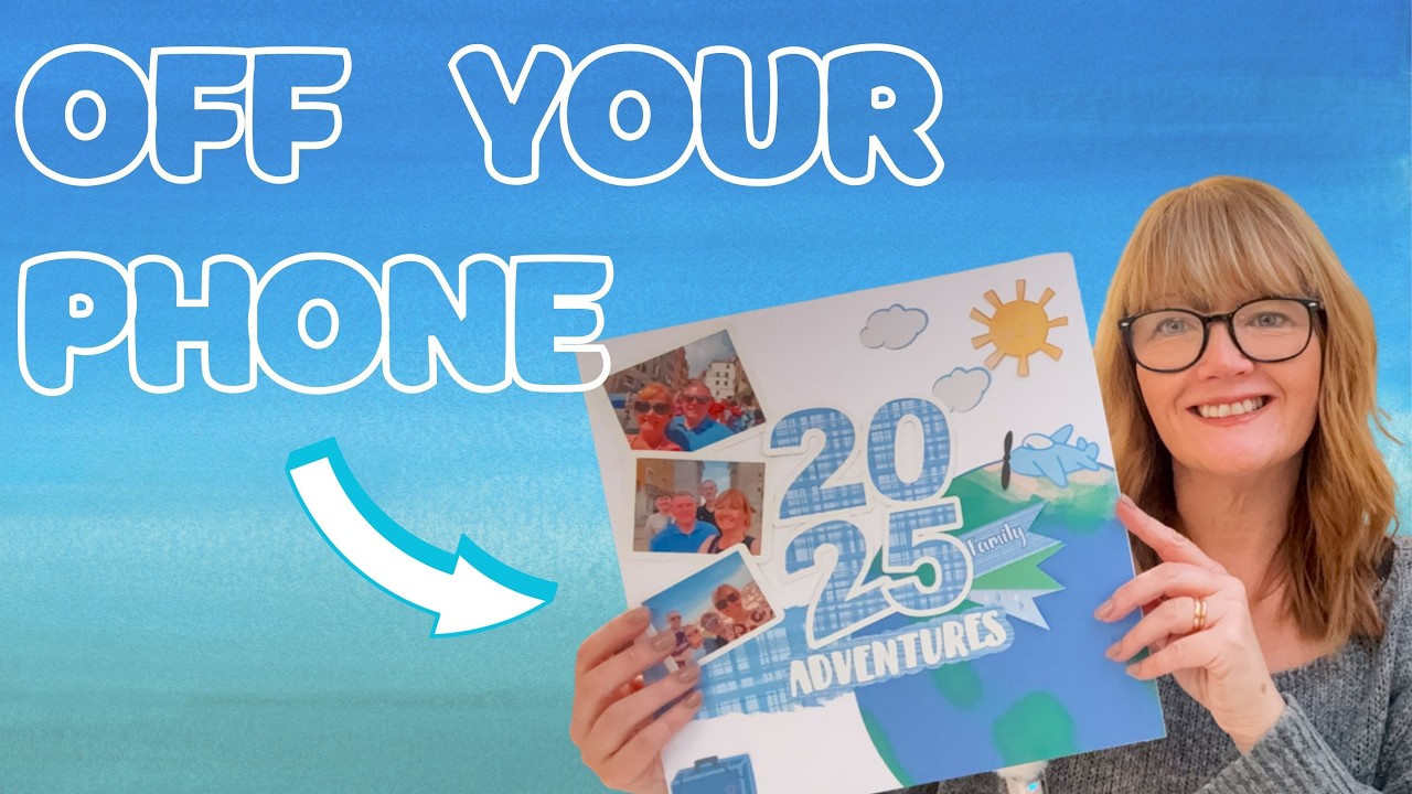 Create a Travel Scrapbook Page with Cricut ✈️ | Family Adventures Layout Tutorial